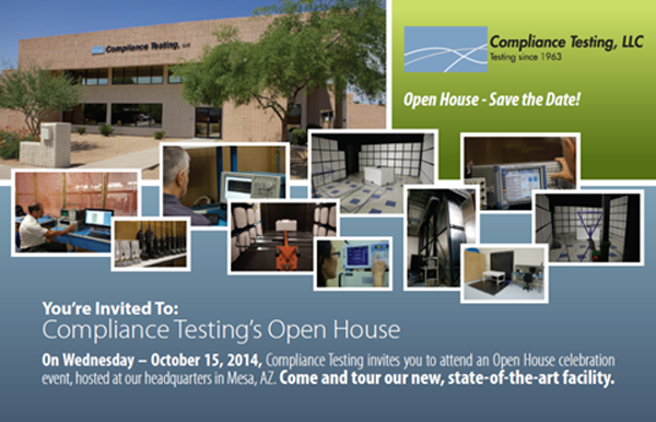 You're Invited To Compliance Testing's Open House